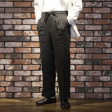 IGT BLACK LINEN EASY TROUSERS