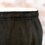 IGT BLACK LINEN EASY TROUSERS