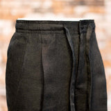 IGT BLACK LINEN EASY TROUSERS