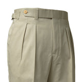 IGT COTTON CHINO SIDE ADJUSTER TROUSERS BEIGE