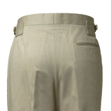 IGT COTTON CHINO SIDE ADJUSTER TROUSERS BEIGE