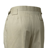 IGT COTTON CHINO SIDE ADJUSTER TROUSERS BEIGE