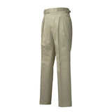 IGT COTTON CHINO SIDE ADJUSTER TROUSERS BEIGE