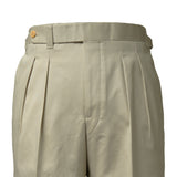 IGT COTTON CHINO SIDE ADJUSTER TROUSERS BEIGE