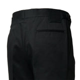 IGT COTTON CHINO SIDE ADJUSTER TROUSERS BLACK