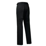 IGT COTTON CHINO SIDE ADJUSTER TROUSERS BLACK