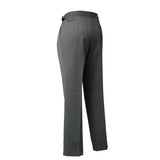 IGT COVERT CLOTH SIDE ADJUSTER TROUSERS CHARCOAL GRAY