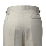 IGT COTTON CHINO SIDE ADJUSTER TROUSERS IVORY