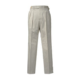 IGT COTTON CHINO SIDE ADJUSTER TROUSERS IVORY
