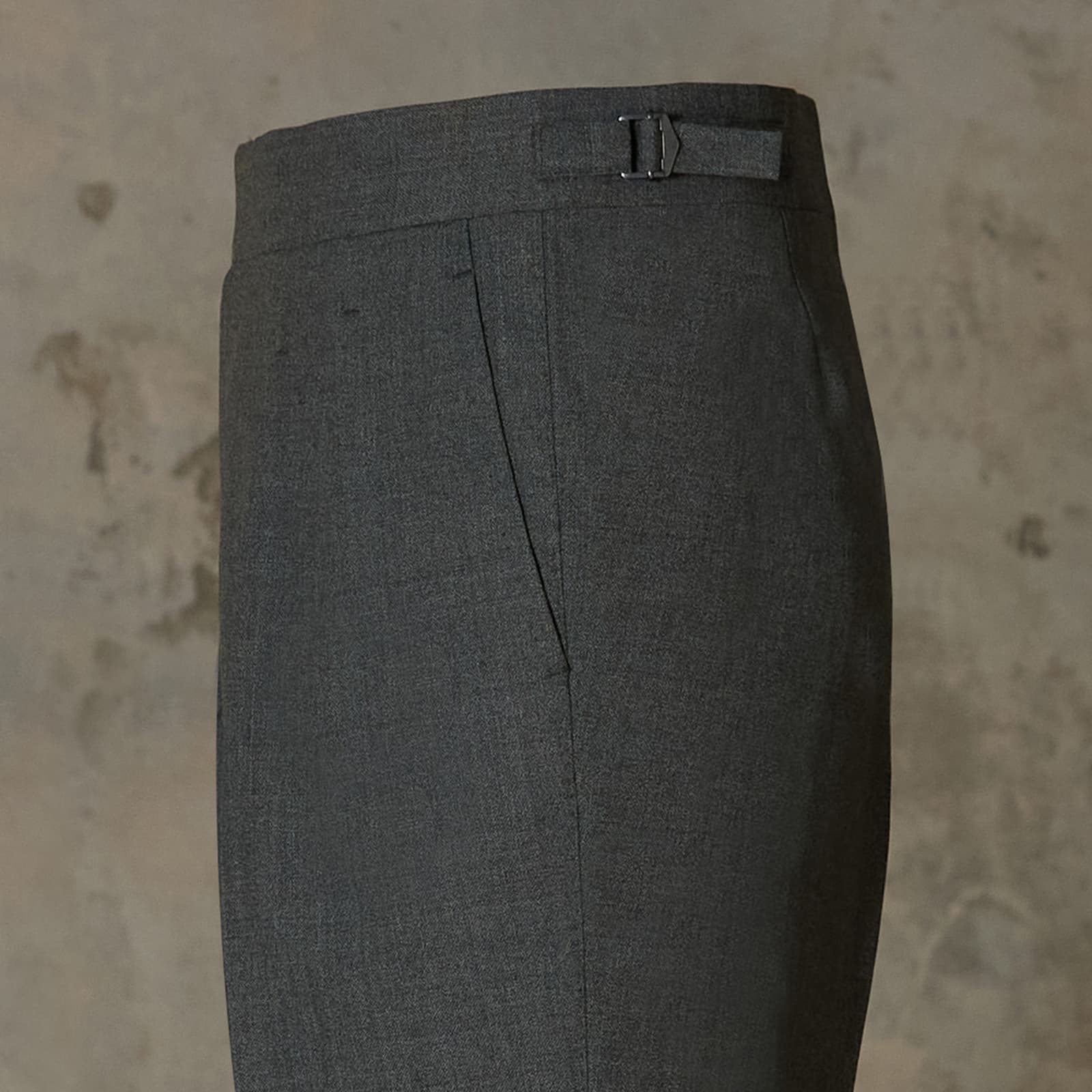 IGT WIDE BELT WOOL TROUSERS | IGTF004-002 – 五十嵐トラウザーズ