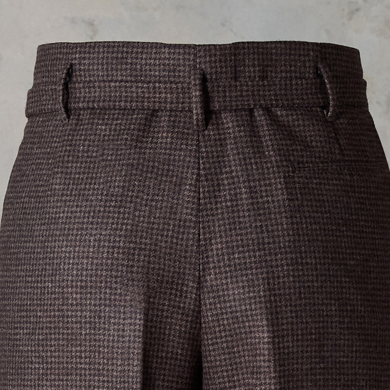 IGT HOUNDSTOOTH FLANNEL HOLLYWOOD TOP TROUSERS