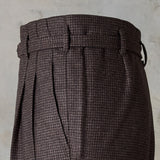 IGT HOUNDSTOOTH FLANNEL HOLLYWOOD TOP TROUSERS