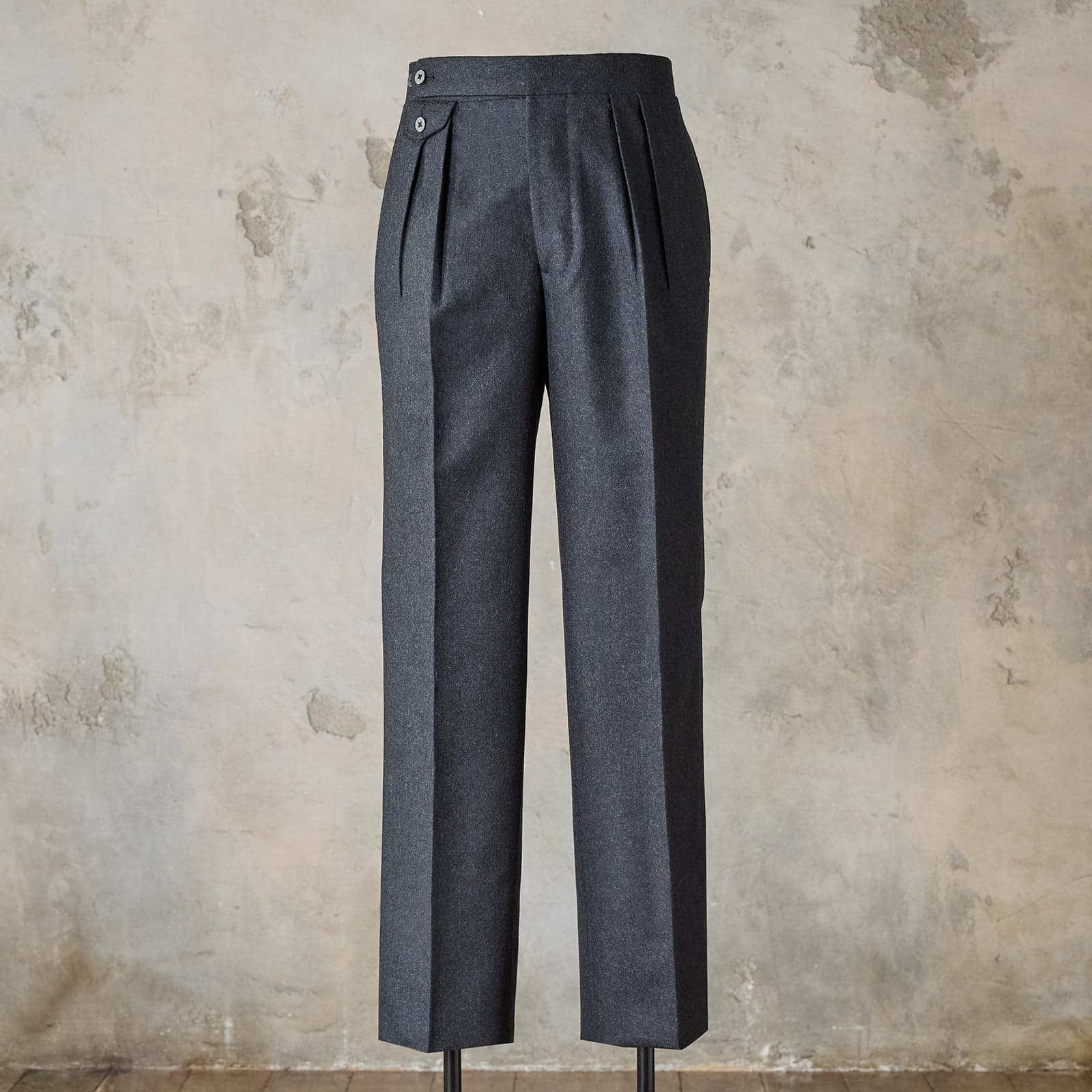 IGT WOOL FLANNEL DRESS TROUSERS | IGTF005-002 – 五十嵐トラウザーズ