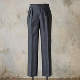 RTW FACTORY MADE WOOL FLANNEL DRESS TROUSERS