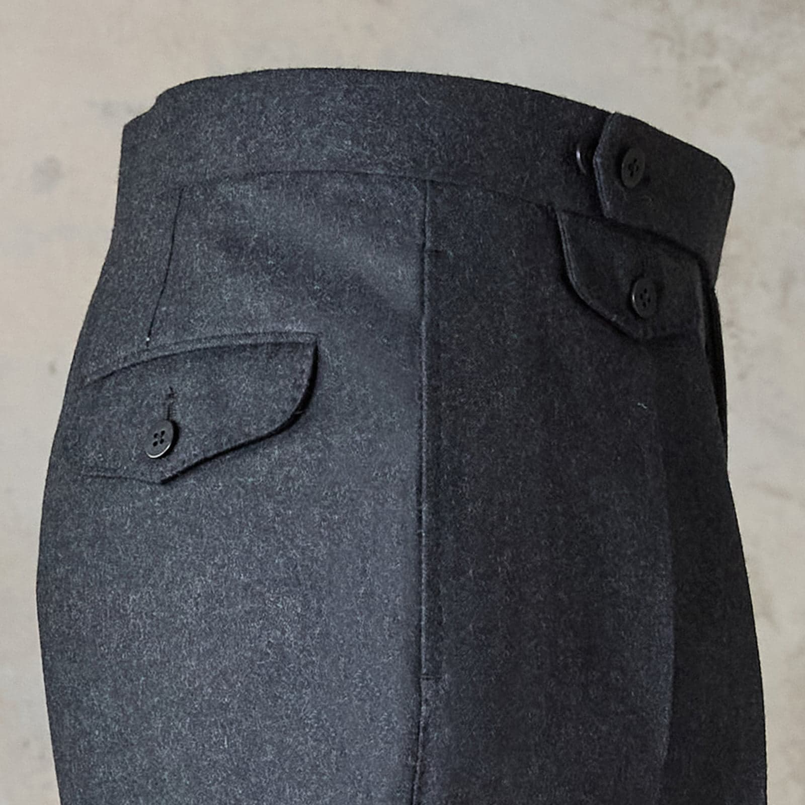 IGT WOOL FLANNEL DRESS TROUSERS | IGTF005-002 – 五十嵐トラウザーズ