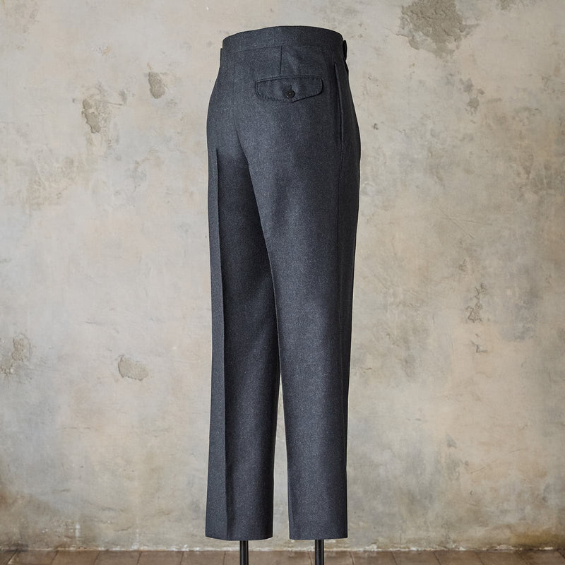 RTW FACTORY MADE WOOL FLANNEL DRESS TROUSERS