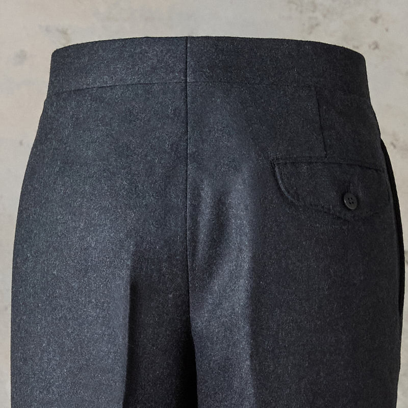 RTW FACTORY MADE WOOL FLANNEL DRESS TROUSERS