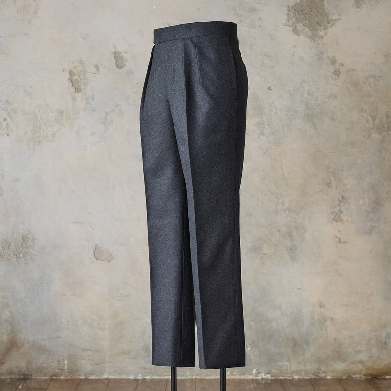 RTW FACTORY MADE WOOL FLANNEL DRESS TROUSERS