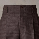 IGT HOUNDSTOOTH FLANNEL HOLLYWOOD TOP TROUSERS