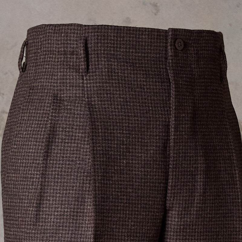 IGT HOUNDSTOOTH FLANNEL HOLLYWOOD TOP TROUSERS