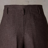 IGT HOUNDSTOOTH FLANNEL HOLLYWOOD TOP TROUSERS