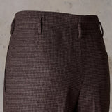 IGT HOUNDSTOOTH FLANNEL HOLLYWOOD TOP TROUSERS