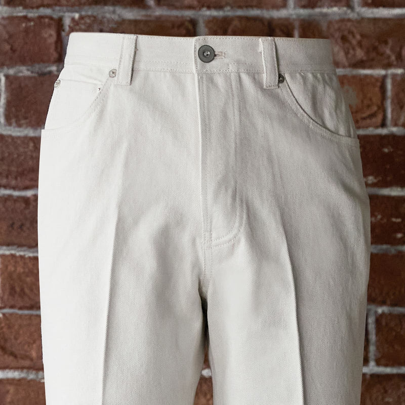IGT 5P DENIM TROUSERS WHITE