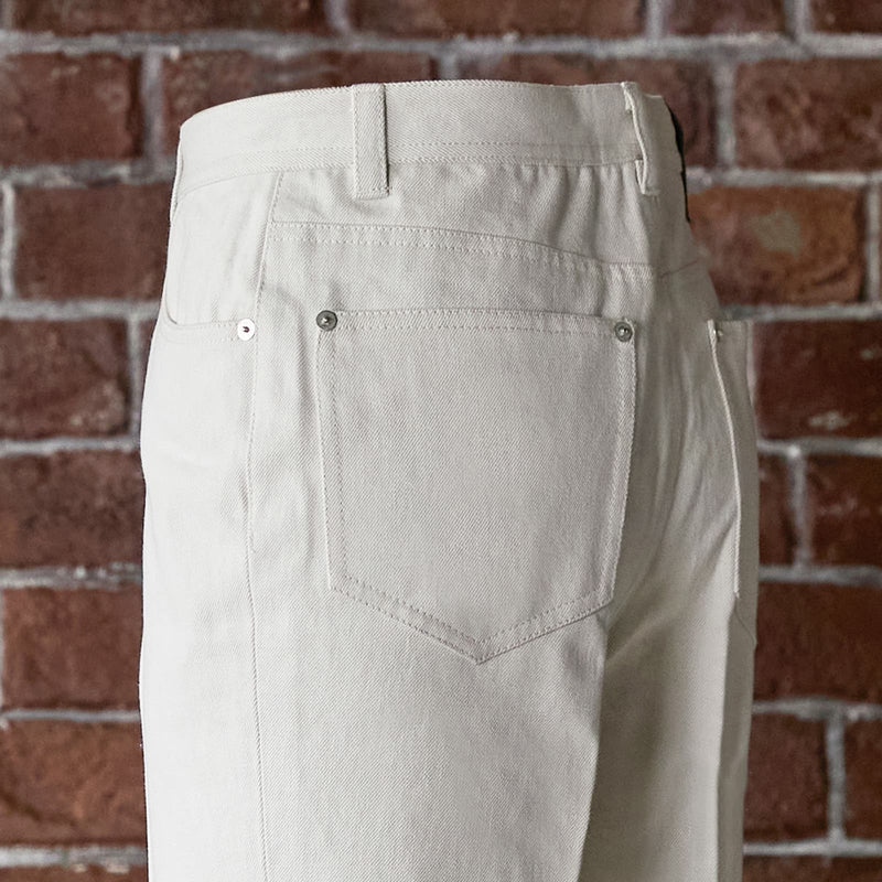 IGT 5P DENIM TROUSERS WHITE