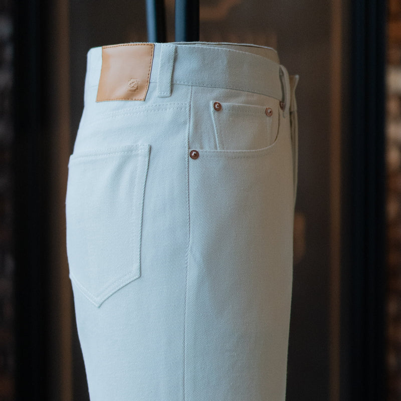 IGT 5P SILK DENIM TROUSERS