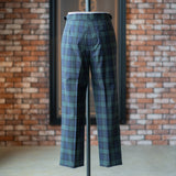 IGT BLACK WATCH 2PLEATED COTTON TROUSERS