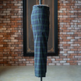 IGT BLACK WATCH 2PLEATED COTTON TROUSERS