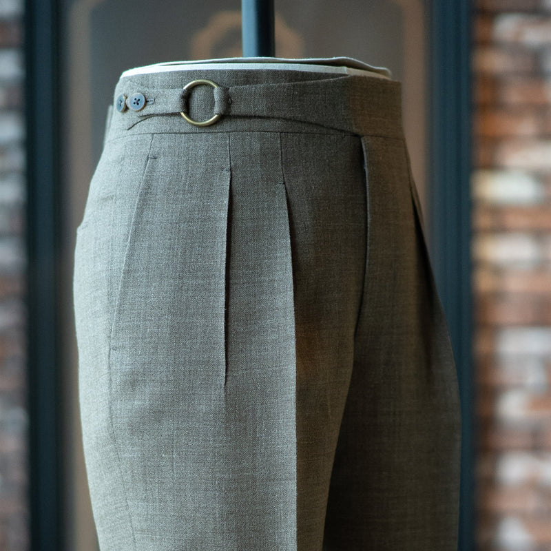 IGT BIELMONTE 2PLEATED O-RING TROUSERS