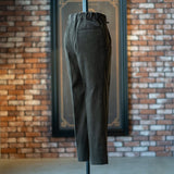 IGT DARK BROWN CORDUROY STRAIGHT EASY TROUSERS