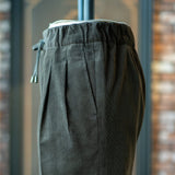 IGT DARK BROWN CORDUROY STRAIGHT EASY TROUSERS