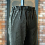 IGT DARK BROWN CORDUROY STRAIGHT EASY TROUSERS