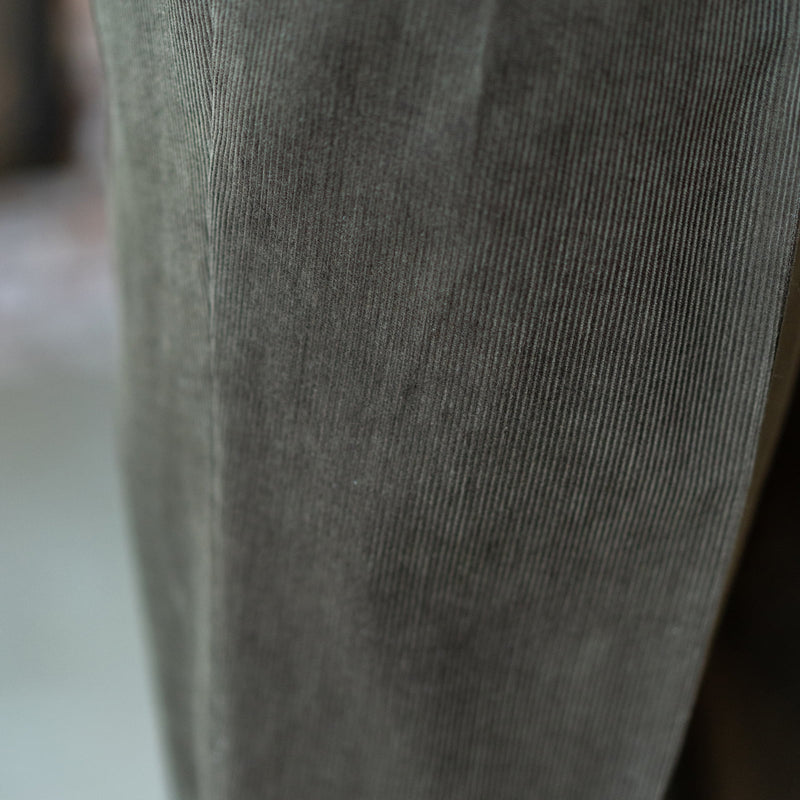 IGT DARK BROWN CORDUROY STRAIGHT EASY TROUSERS