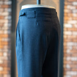 IGT MARLING&EVANS HOUNDS TOOTH FLANNEL TAPERED TROUSERS