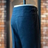 IGT MARLING&EVANS HOUNDS TOOTH FLANNEL TAPERED TROUSERS