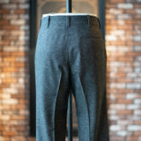 IGT VBC GRAY FLANNEL TAPERED TROUSERS