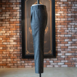 IGT VBC GRAY FLANNEL TAPERED TROUSERS