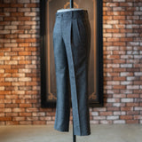 IGT VBC GRAY FLANNEL TAPERED TROUSERS