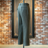IGT MARLING & EVANS GLEN CHECK FLANNEL TAPERED TROUSERS