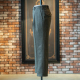 IGT MARLING & EVANS GLEN CHECK FLANNEL TAPERED TROUSERS