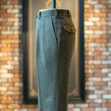 IGT MARLING & EVANS GLEN CHECK FLANNEL TAPERED TROUSERS