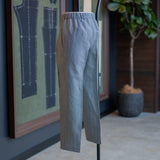 IGT LINEN STRIPE TAPERED EASY TROUSERS