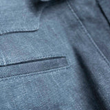 IGT BIO WASH DENIM 2PLEATS TROUSERS