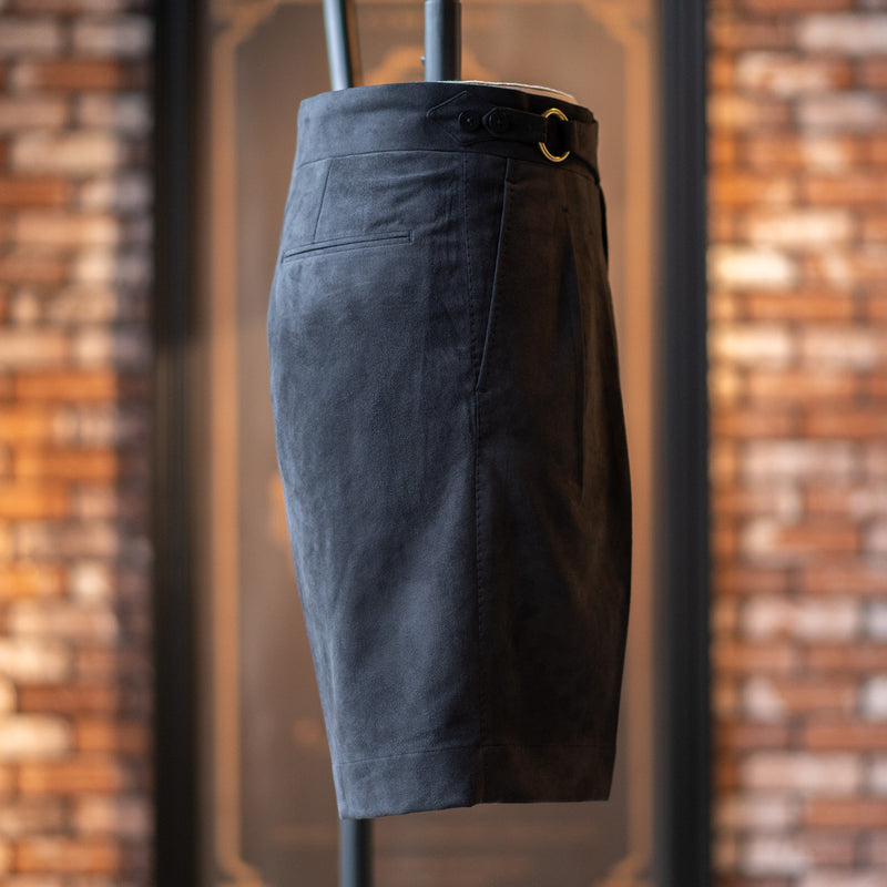 O-RING ULTRASUEDE 2PLEATED SHORTS