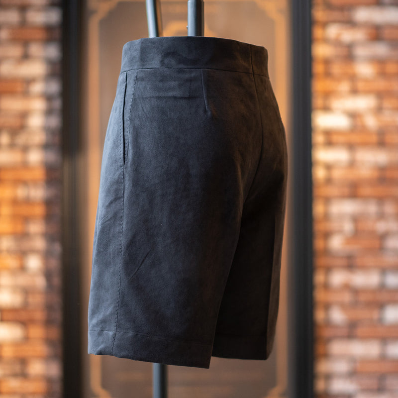 O-RING ULTRASUEDE 2PLEATED SHORTS