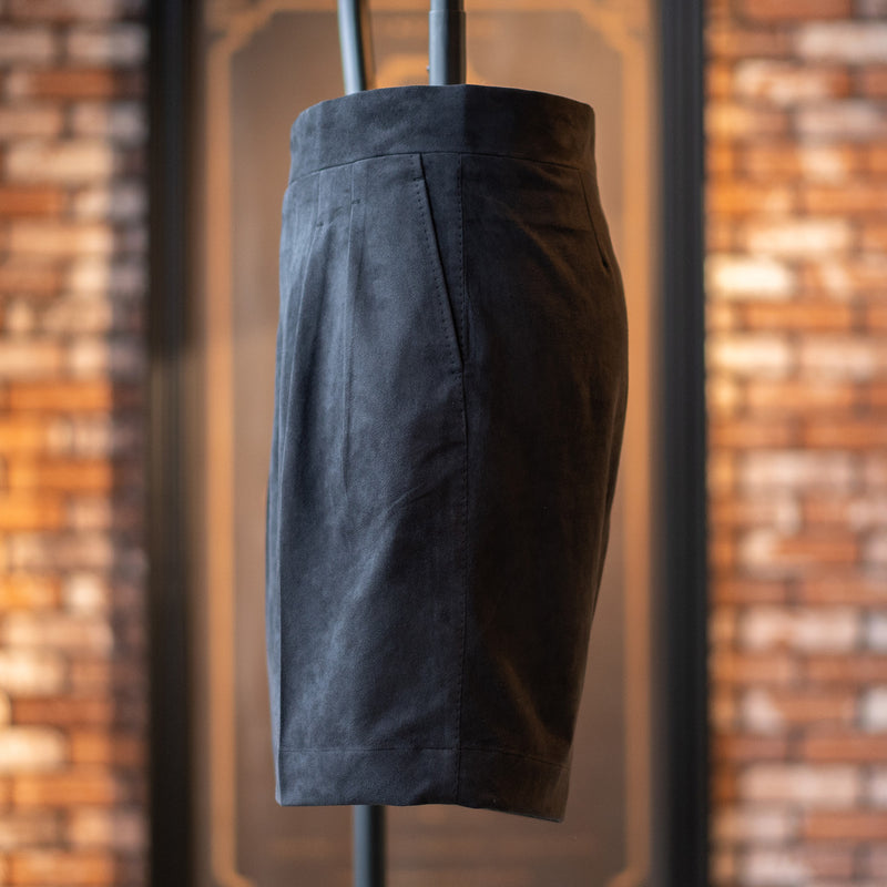 O-RING ULTRASUEDE 2PLEATED SHORTS