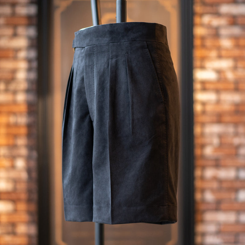 O-RING ULTRASUEDE 2PLEATED SHORTS